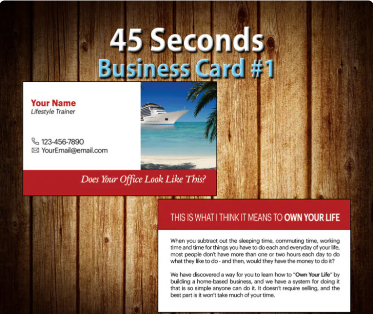 Set of colorful Lifestyle Cards designed to illustrate the Own Your Life system and simplify network marketing presentations.