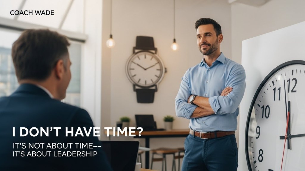 Coach Wade: The “I Don’t Have Time”&nbsp;Objection